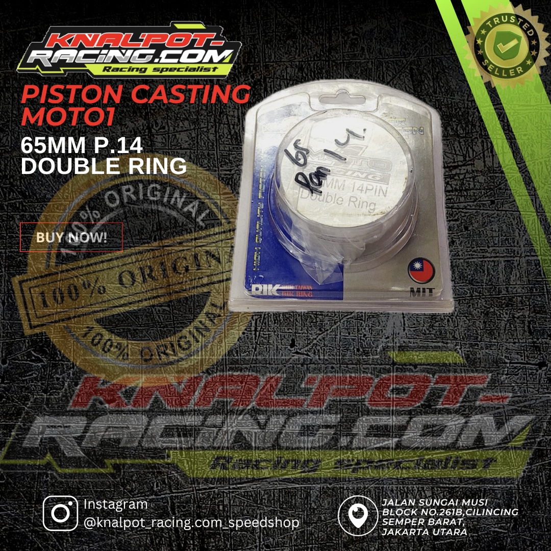 PISTON CASTING MOTO1 65 PEN 14 Double Ring 